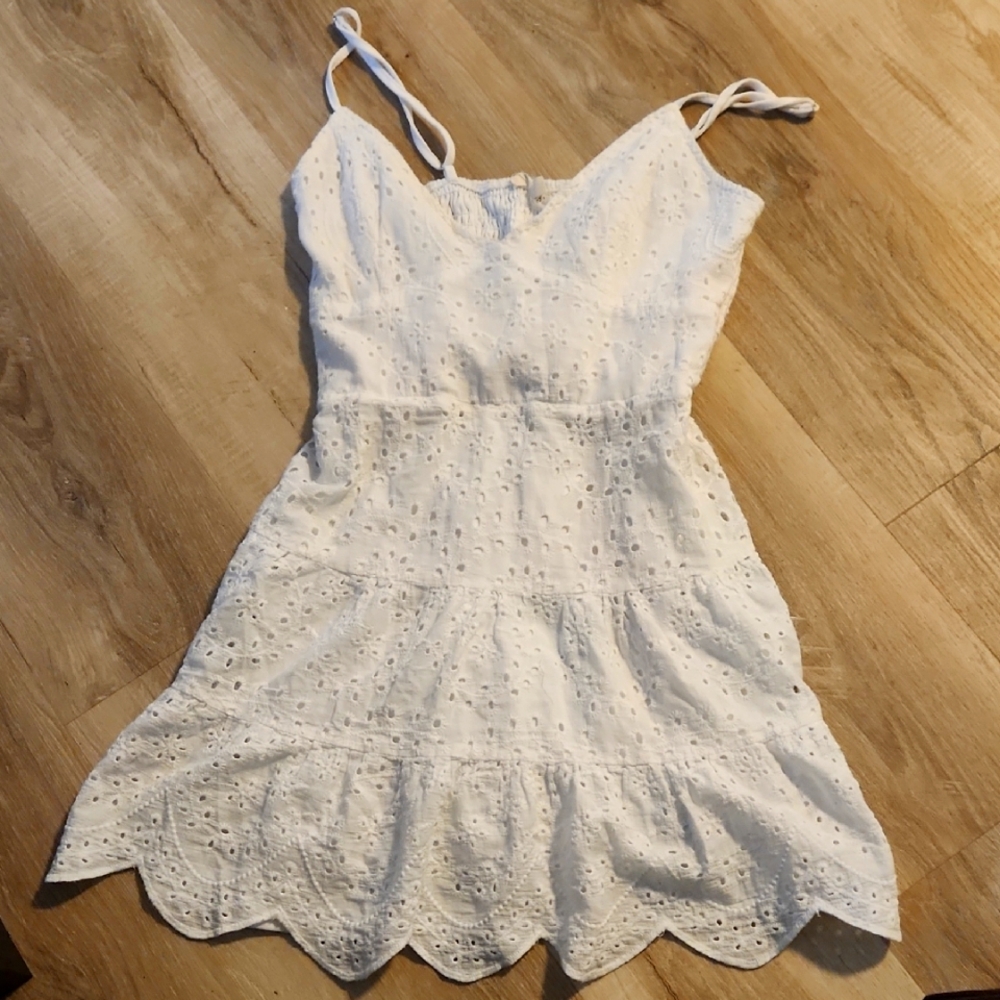 White Flowy Sundress
